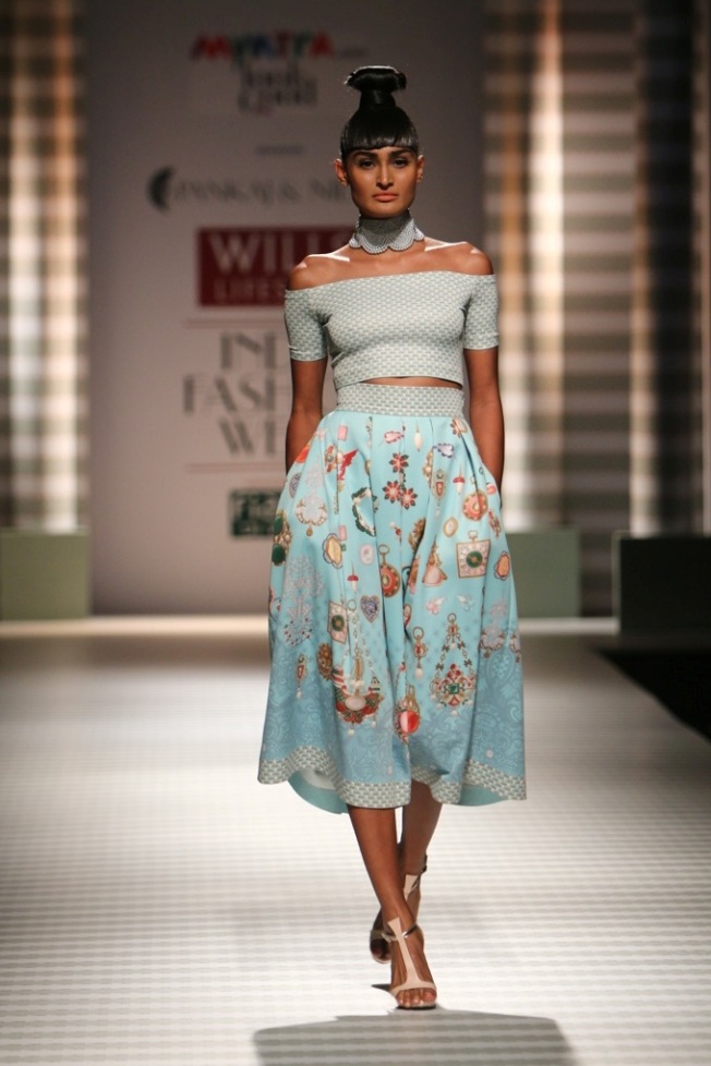 Pankaj and Nidhi for Wills India Fashion Week Spring/Summer 2015