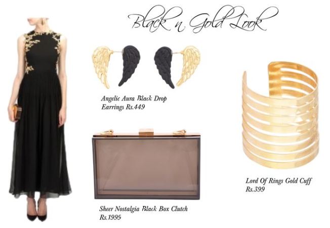 Black and Gold Look by Youshine
