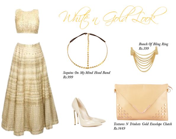 White and Gold Look by Youshine