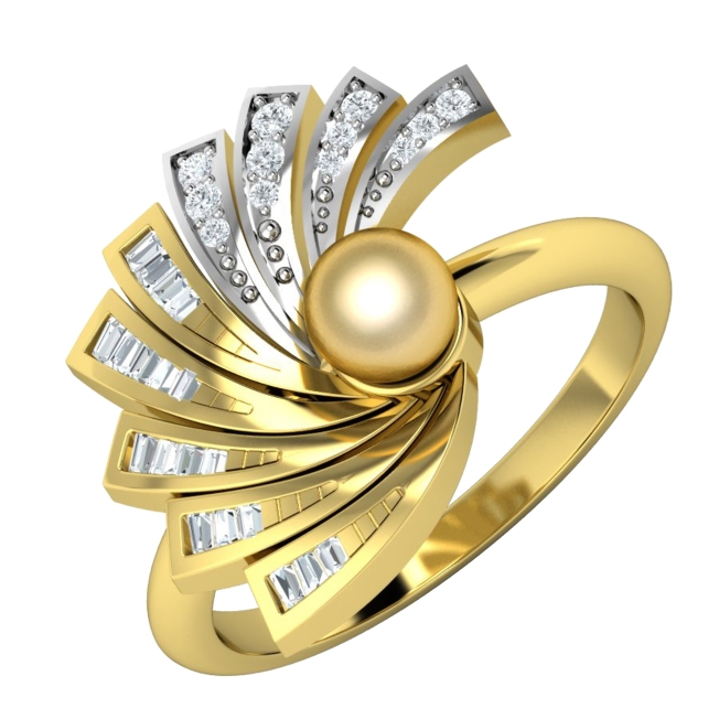 Japanese Fan-Style Diamond Ring by Payal Pratap at Velvetcase.com