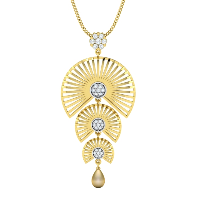 Layered Japanese diamond pendant by Payal Pratap at Velvetcase.com